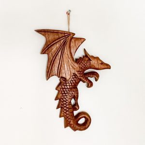 Single Wooden Dragon Wall Art