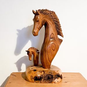 Wooden Horse Statue