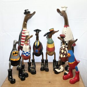 Wooden Painted Ducks