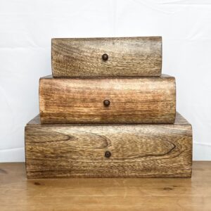 Wooden Drawer Book Chest